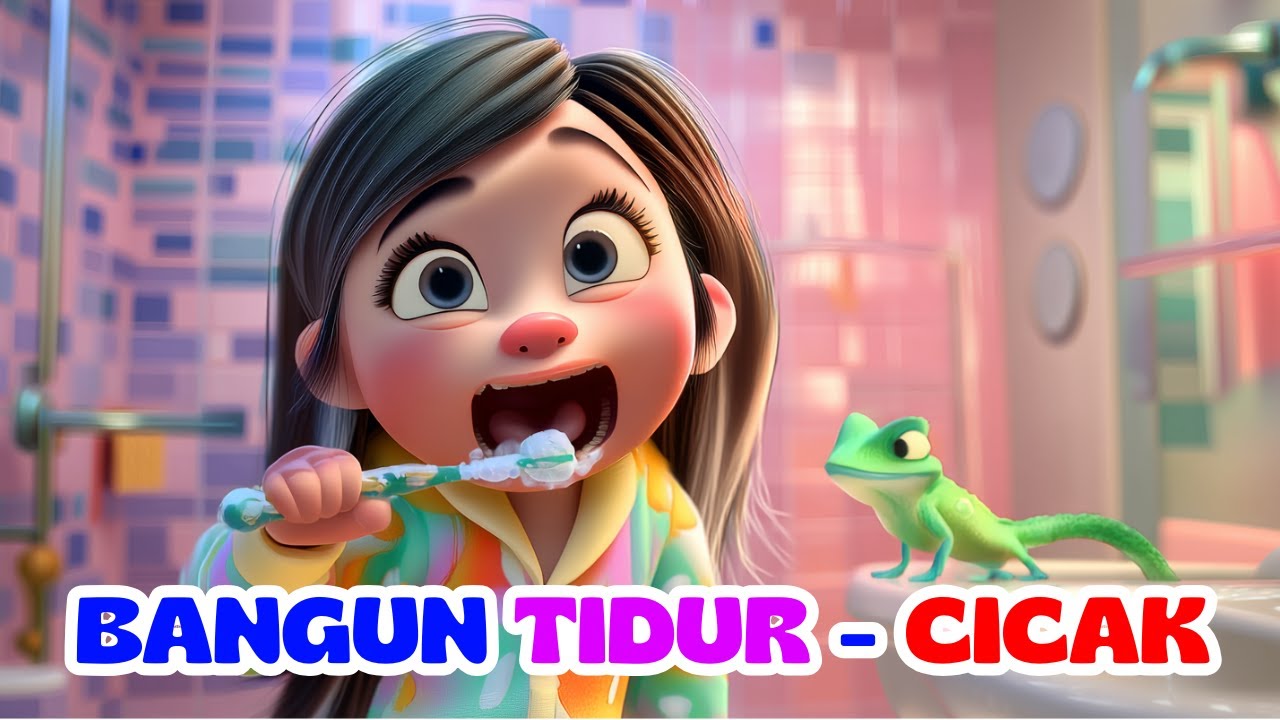 Bangun Tidur - Cicak di Dinding dan Lagu Anak Indonesia - nursery rhyme Indonesia - Balita TK PAUD