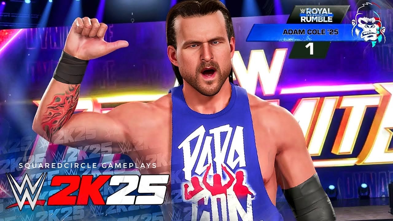 Эпическая Королевская Битва WWE 2K25 с установленными 30 модами AEW!