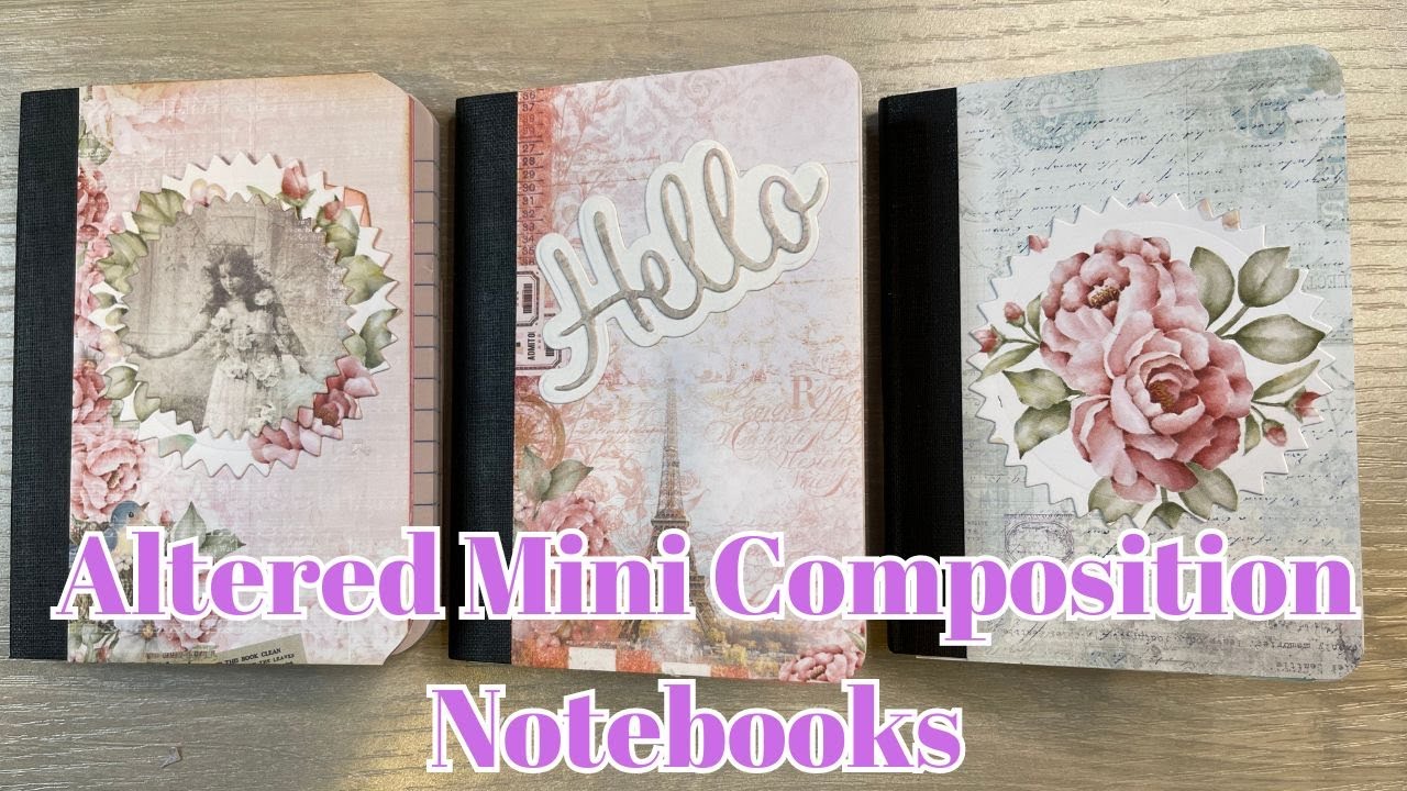 ALTERED MINI COMPOSITION NOTE BOOKS * so EASY!
