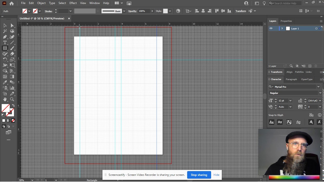 Adobe Illustrator: Rulers, guides and grids
