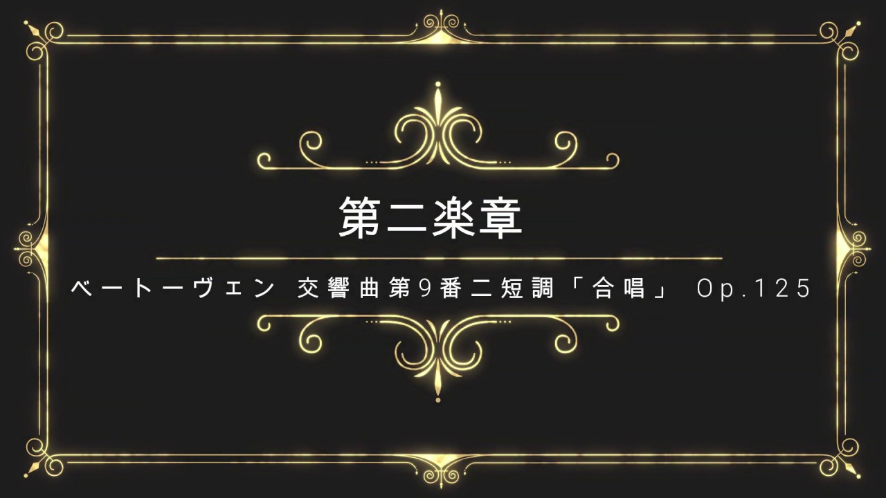 ベートーベン 第九 第二楽章 Beethoven's Ninth second movement