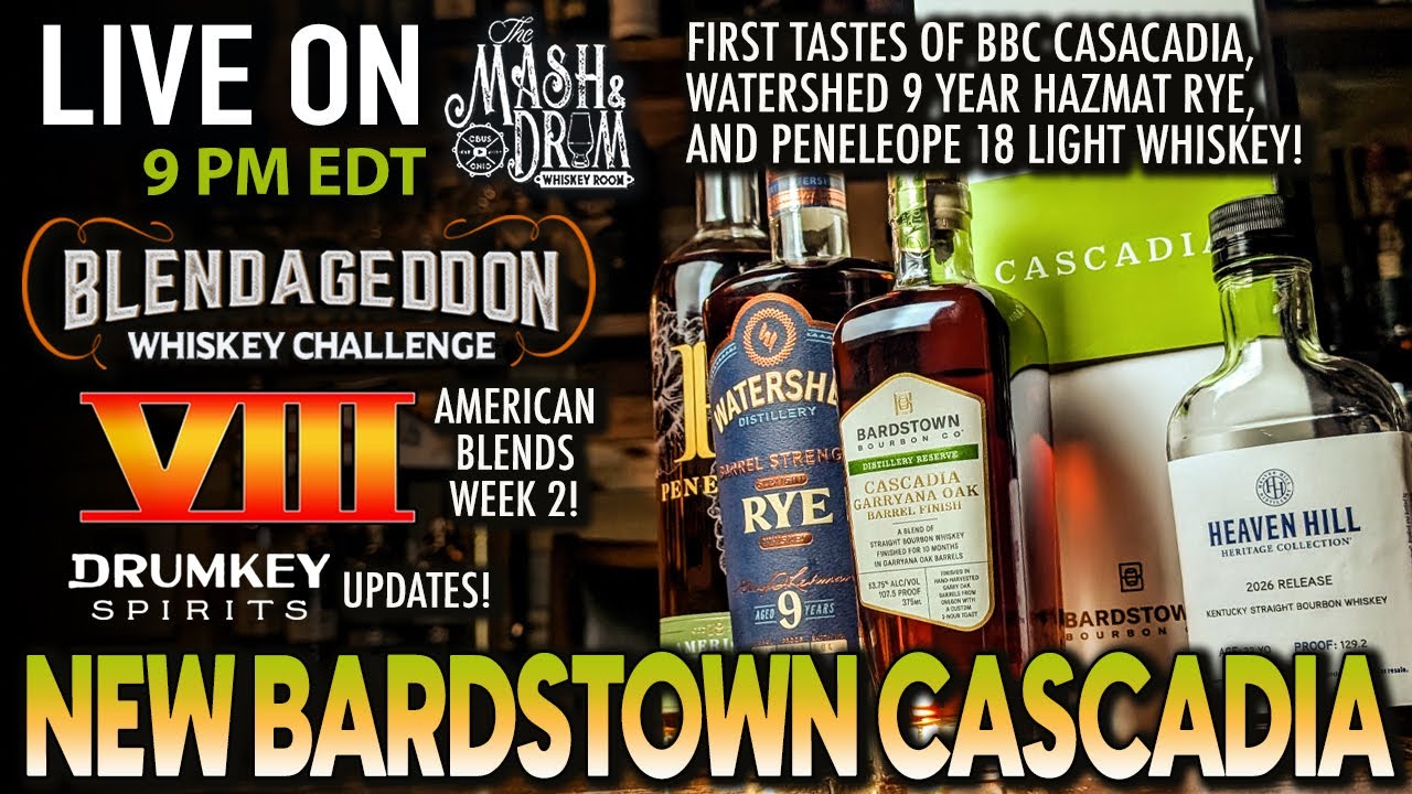 Bardtown Bourbon Co. Cascadia, DRUMKEY Updates! Plus Blendageddon American-Blends Week 2