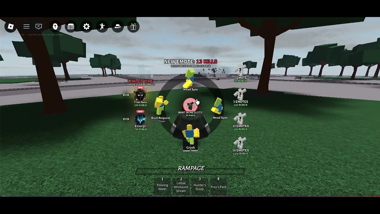 playing Roblox tsb