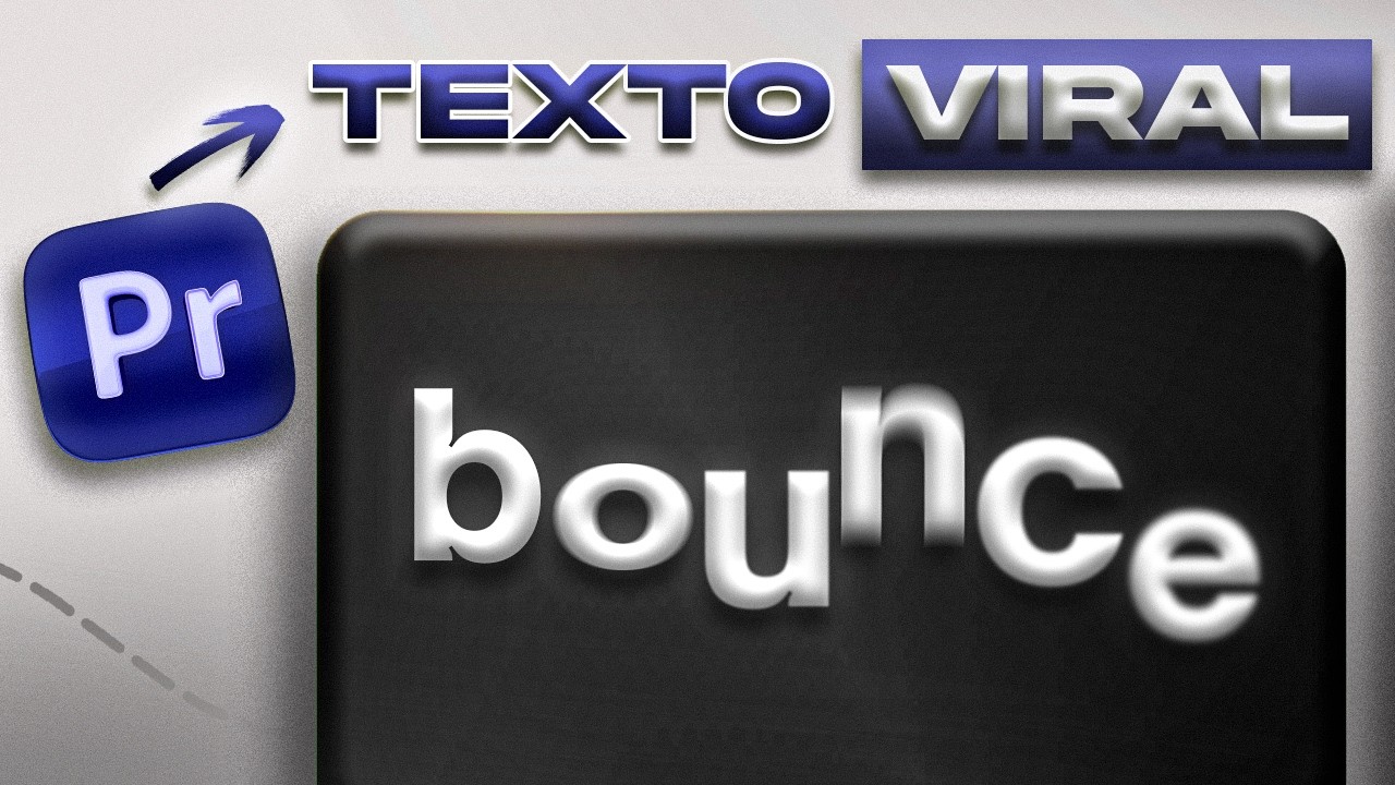 Como FAZER o TEXTO BOUNCE no Premiere Pro 2025!