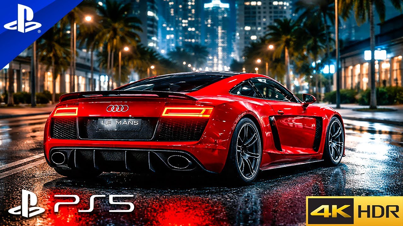 RUN FROM THE COPS AUDI LE MANS | NFS HEAT | Definitive Ultra Graphics 4K HDR 60 FPS