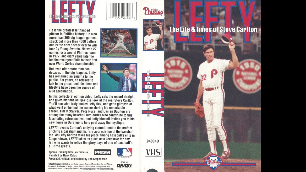 Lefty: The Life & Times Of Steve Carlton (VHS, 1994)