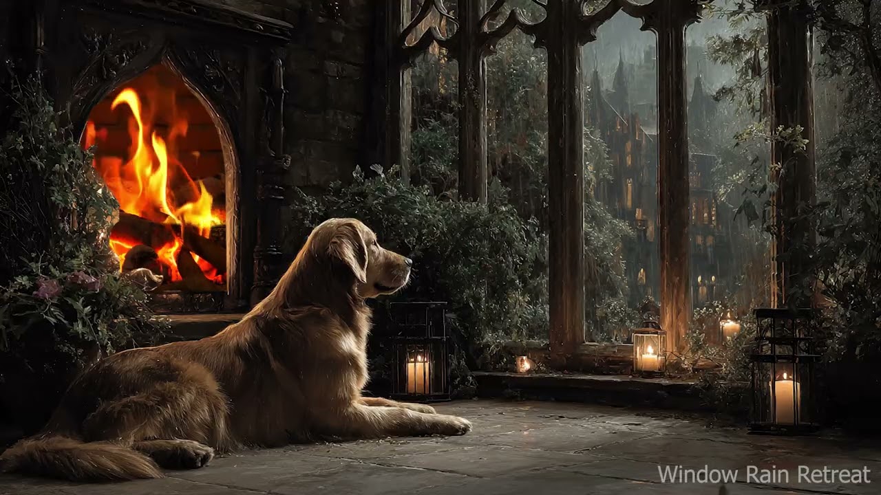 Piano Echoing Beyond the Flames &ndash; Perfect Ambience for Rest and Reflection after a long day