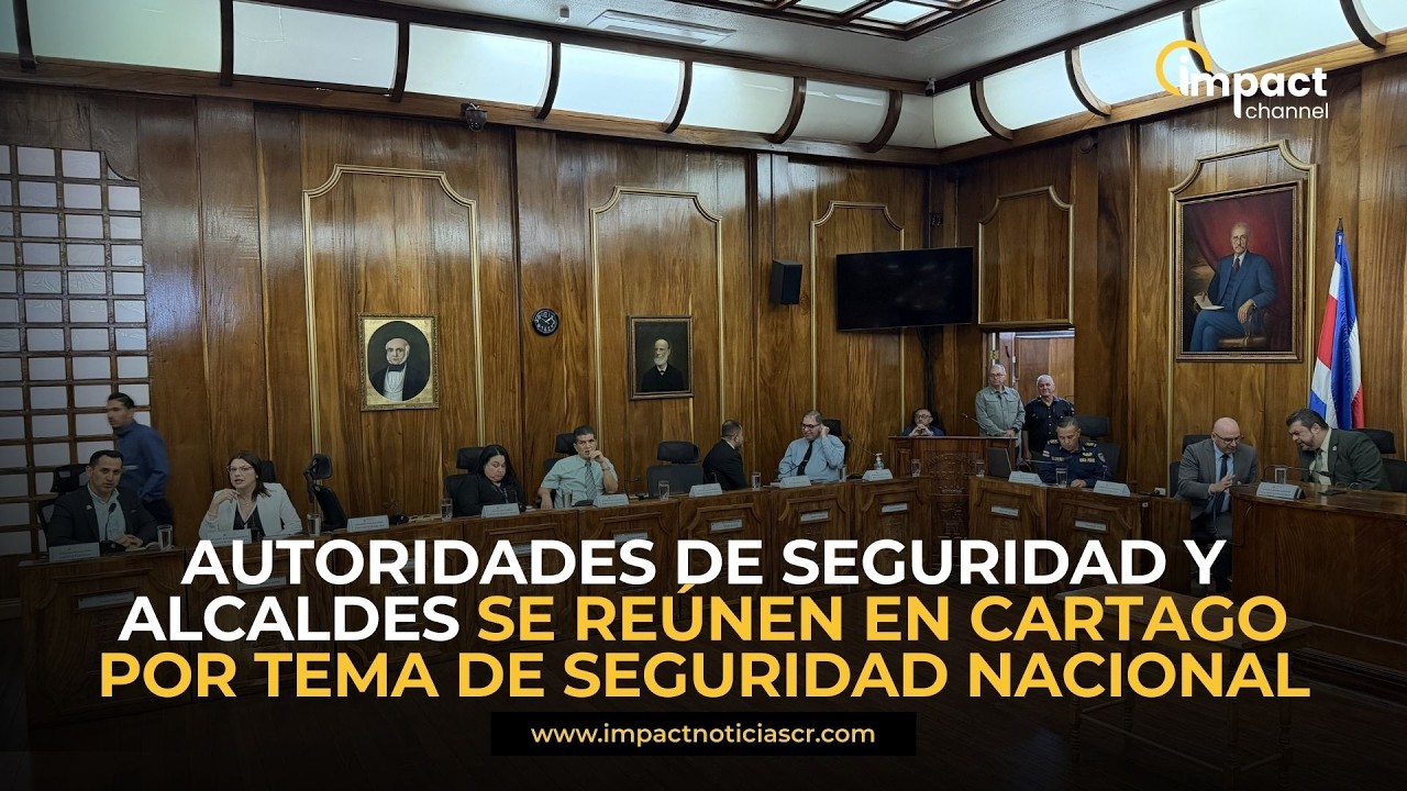 EN VIVO | Autoridades de seguridad y alcaldes se reúnen en Cartago por tema de seguridad nacional
