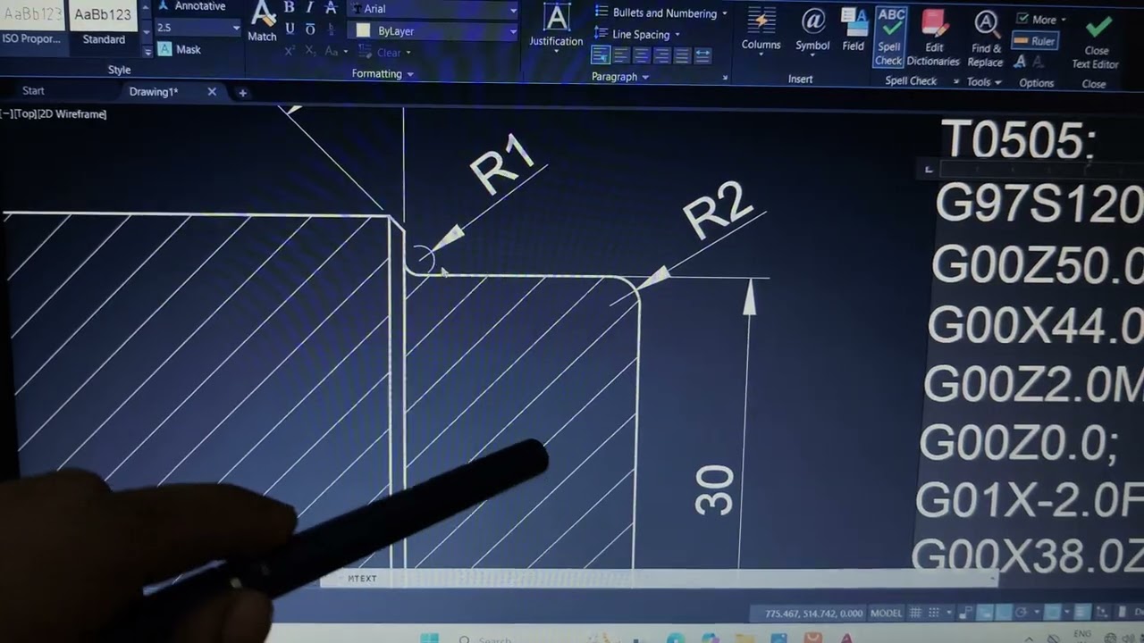 Turning + radius  program 