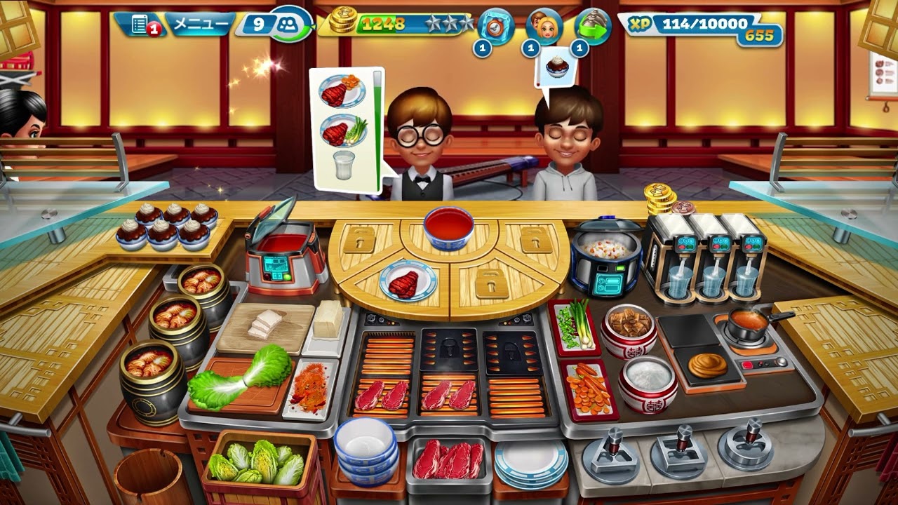 『クッキングフィーバー』無課金者必見！？韓国料理レストラン Korean Restaurant Level 40 『Cooking Fever』