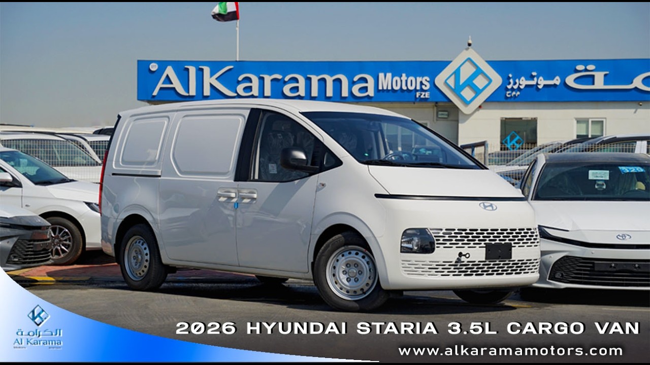 2026 Hyundai Staria Cargo Van 3.5L V6 | 3-Seater Commercial Van