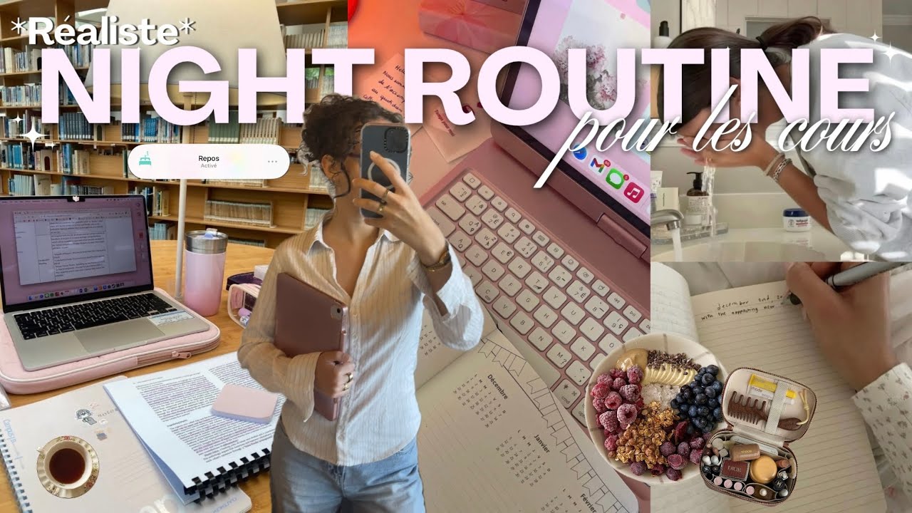 Ma NIGHT ROUTINE *REALISTE* pour les cours 2025 ! 
