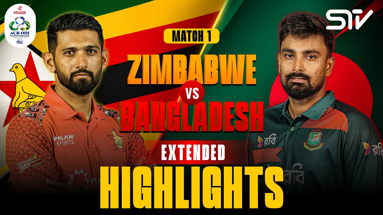 Full Match Highlights | Bangladesh vs Zimbabwe | Match 1 | ODI Tri-Series 2026 | M9R1H