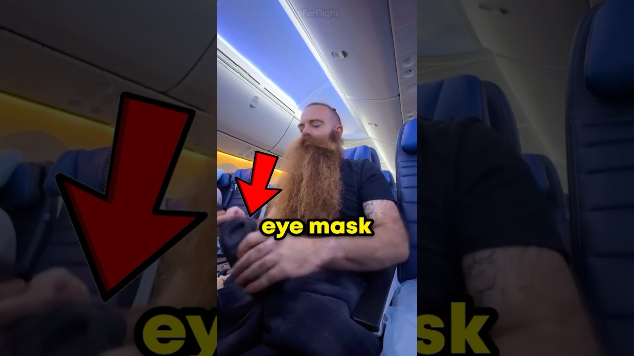 How To Sleep On a Long Flight 😱✈️