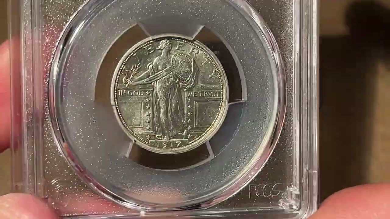 1917-D Type 1 Standing Liberty Quarter, PCGS AU55 FH CAC