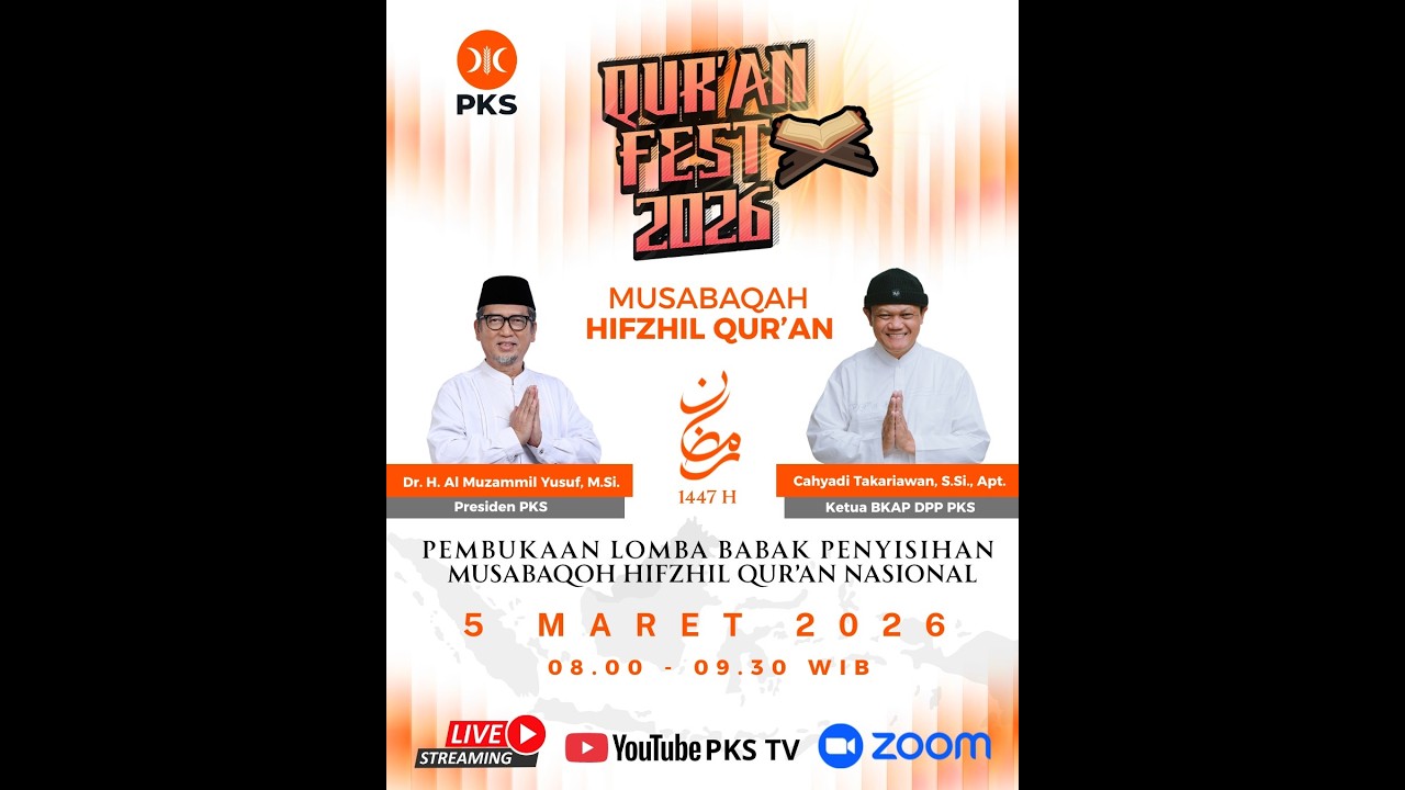 [ Live ] Pembukaan Lomba Babak Penyisihan Musabaqoh Hifzhil Qur'an tingkat Nasional