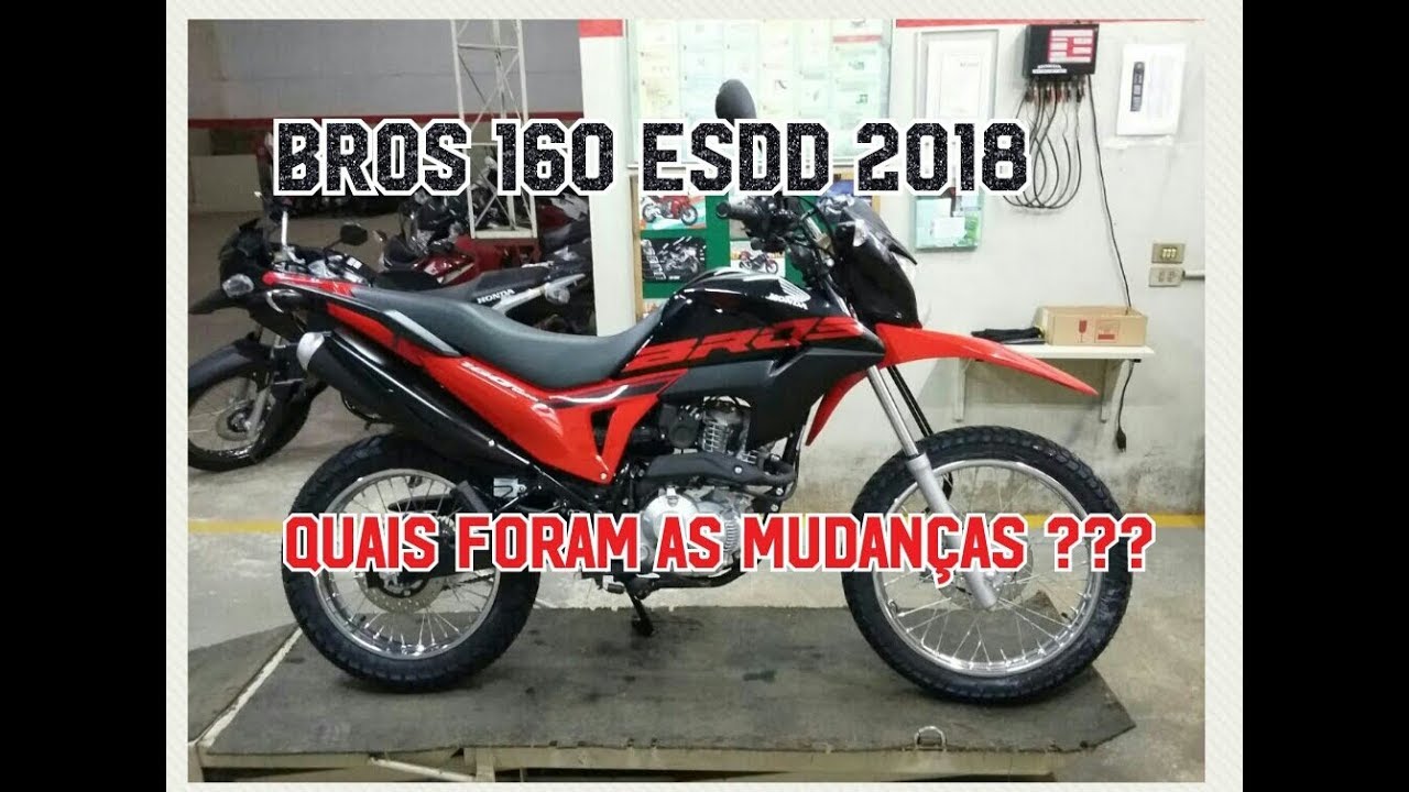 BROS 160 ESDD VERMELHA 2018, O QUE MUDOU ??? DETALHES.