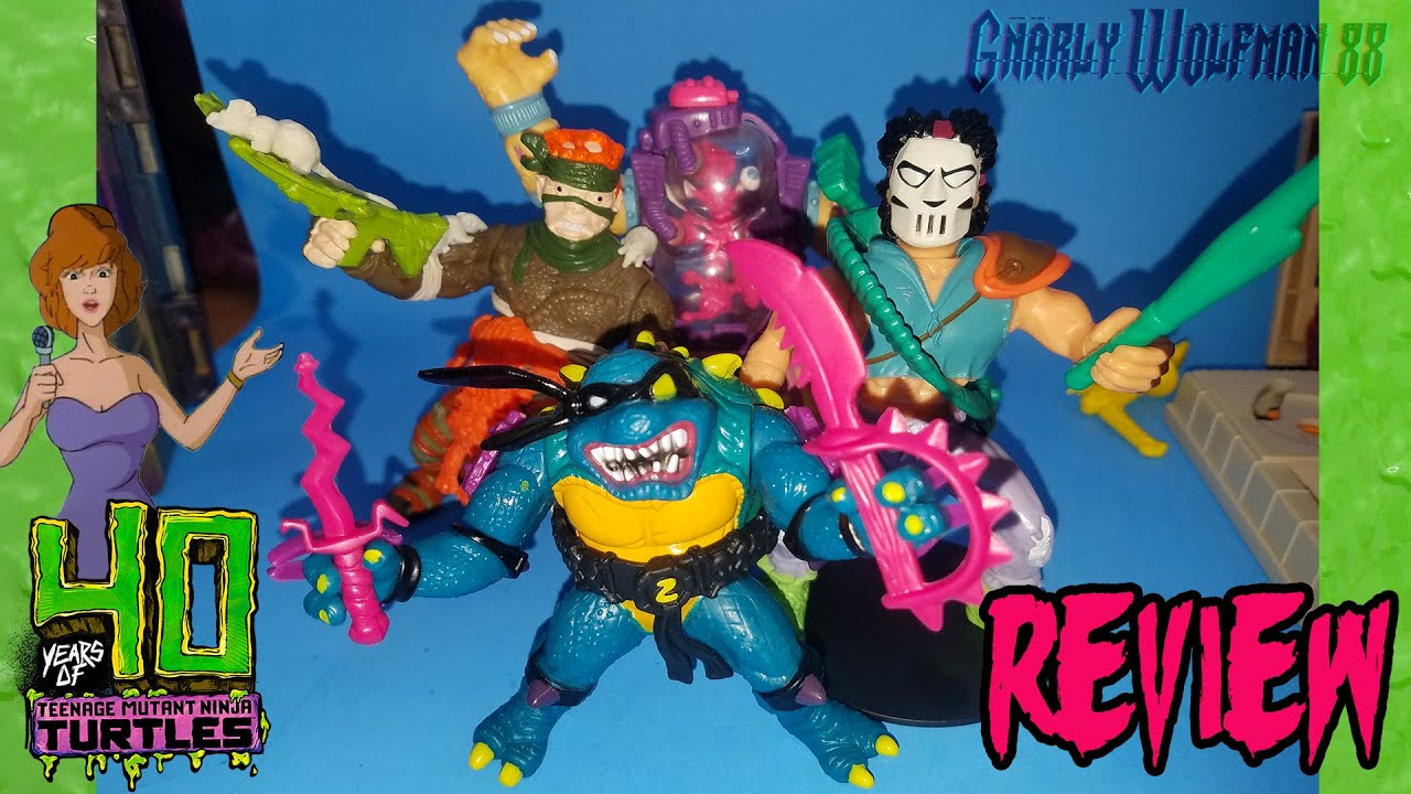 Playmates 40th Anniversary TMNT Re-Issues: Slash, Casey Jones, Rat King | Figure Review