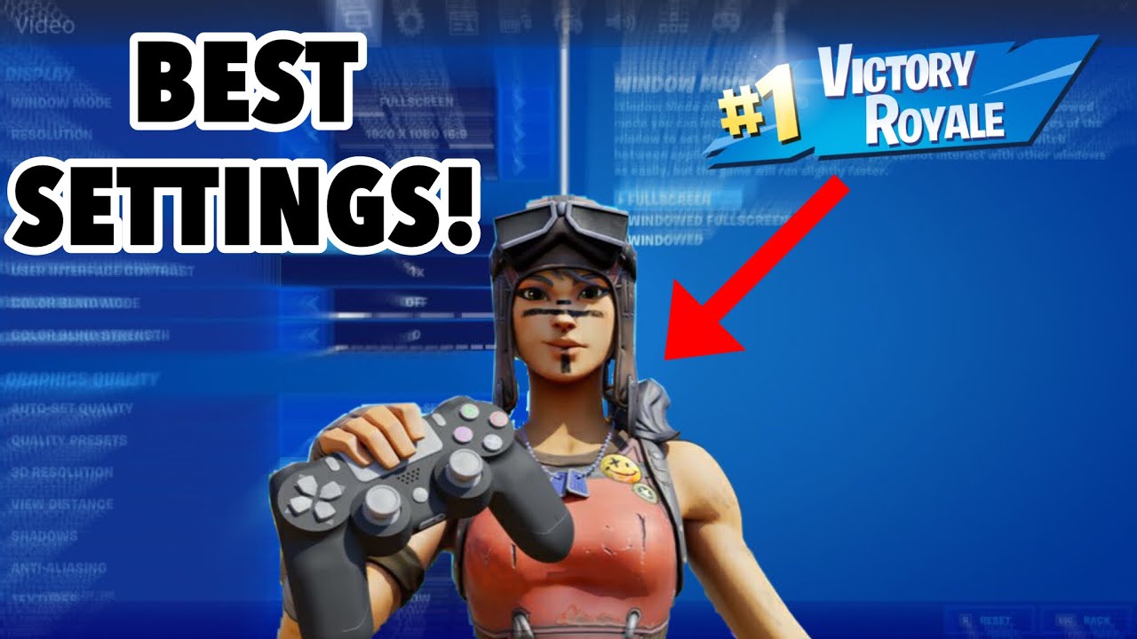 The *BEST* Controller Fortnite Settings/Sensitivity LINEAR *AIMBOT* - Season 6 Settings - PS4/PS5