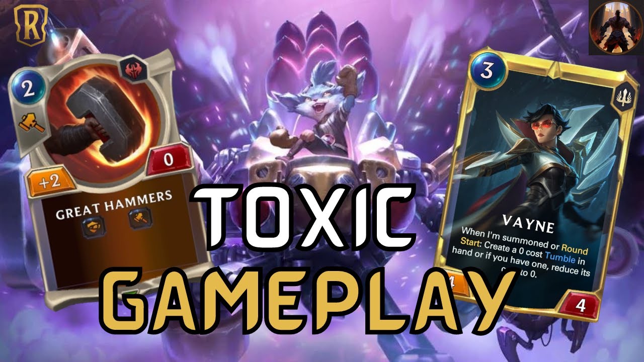 Spellshield, Overwhelm AND Multiple Attacks? Rumble Vayne Is The Definition Of Toxic Gameplay | LoR