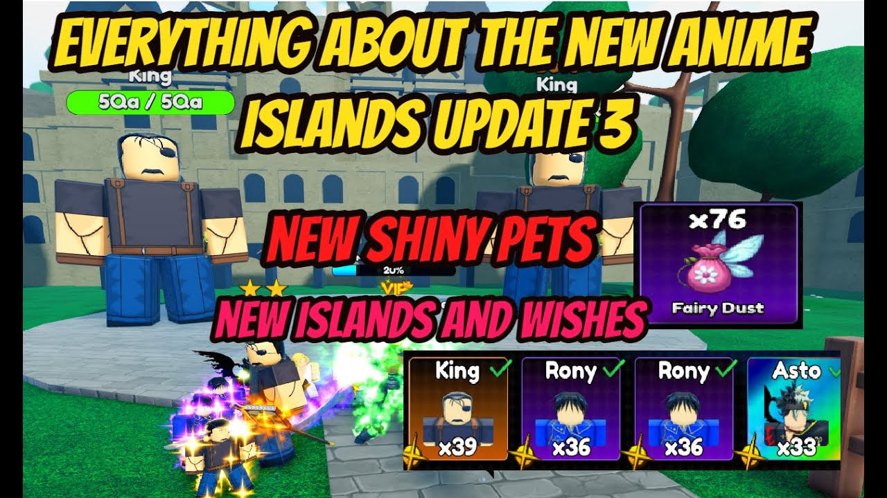 Everything about the New Update 3 of Anime Islands!! - Shiny Pets + New Map
