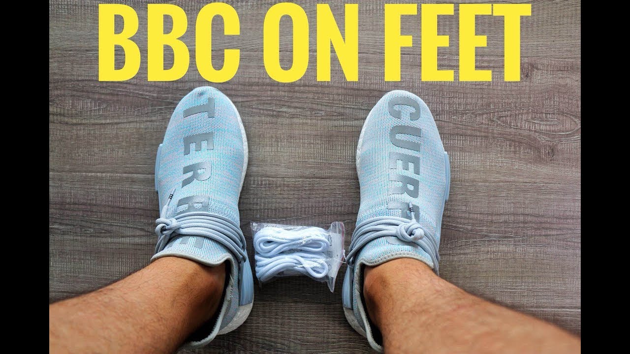 ADIDAS NMD HUMAN RACE BBC! Best replica UNBOXING + ON FEET!!!LN5 version with Flightkickz