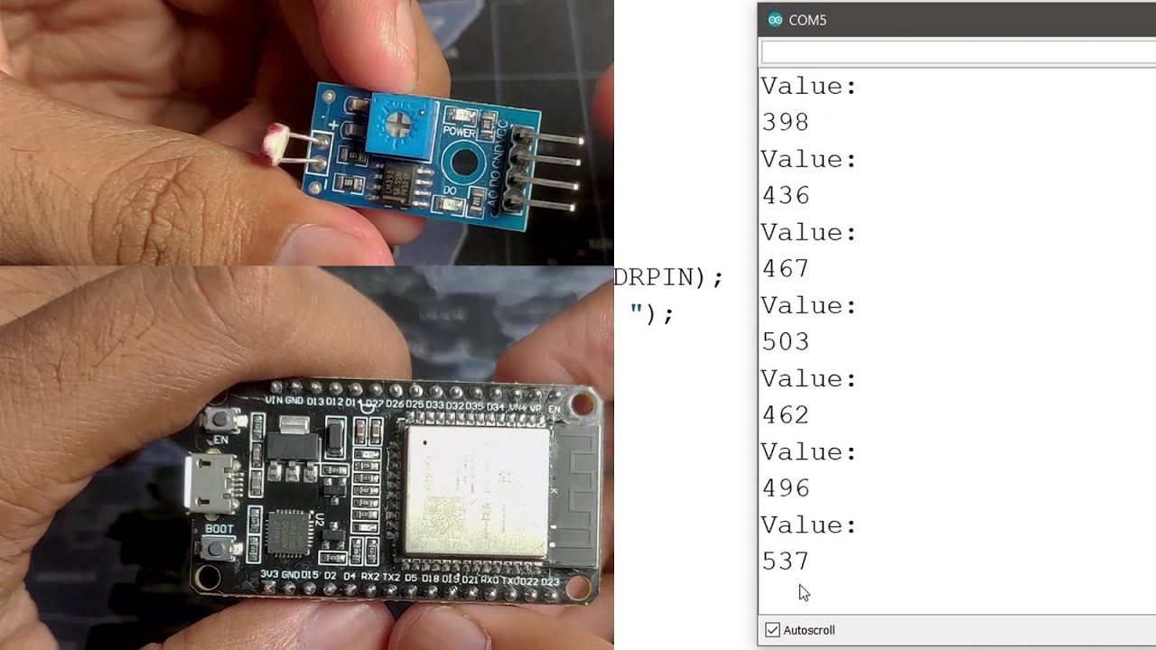 Как использовать ESP32 с датчиком LDR и Arduino IDE