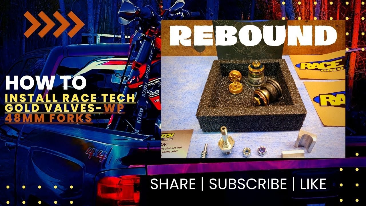 HOW TO INSTALL RACETECH GOLD VALVES ON WP XPLOR 48 FORKS [2019 KTM 300 XC-W 6DAYS] [REBOUND]