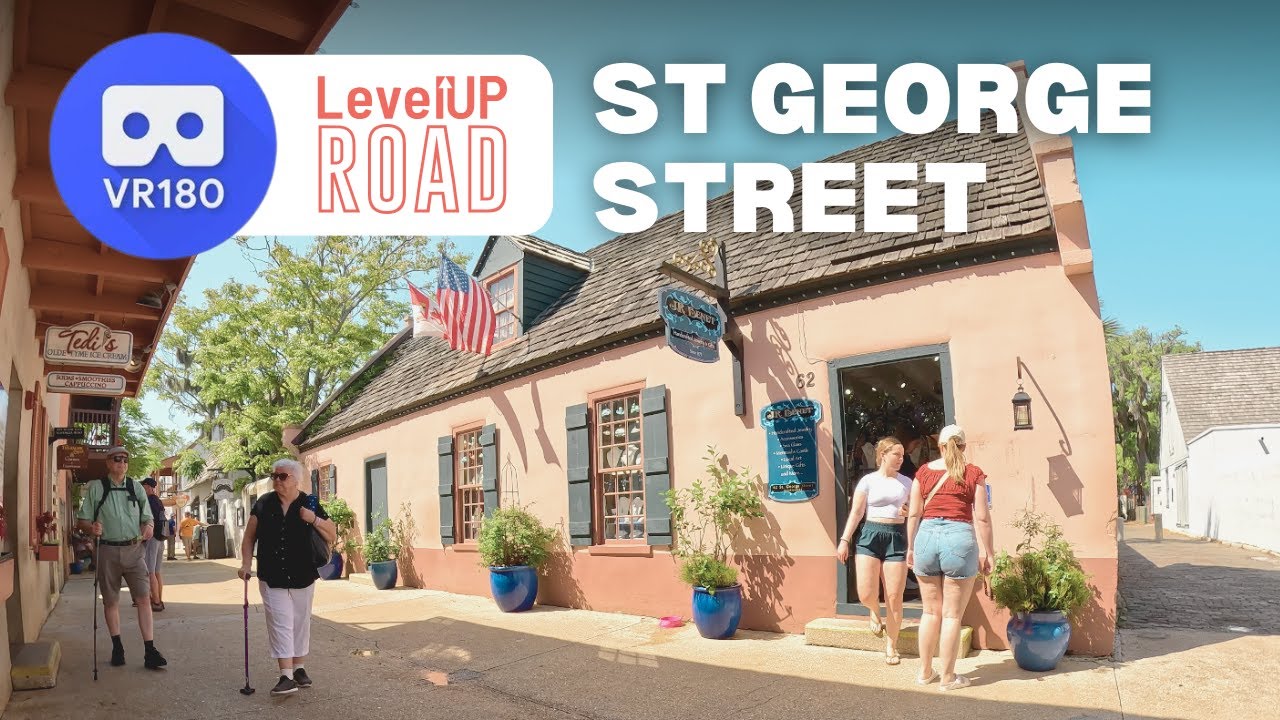 St George Street in VR180: St Augustine, FL