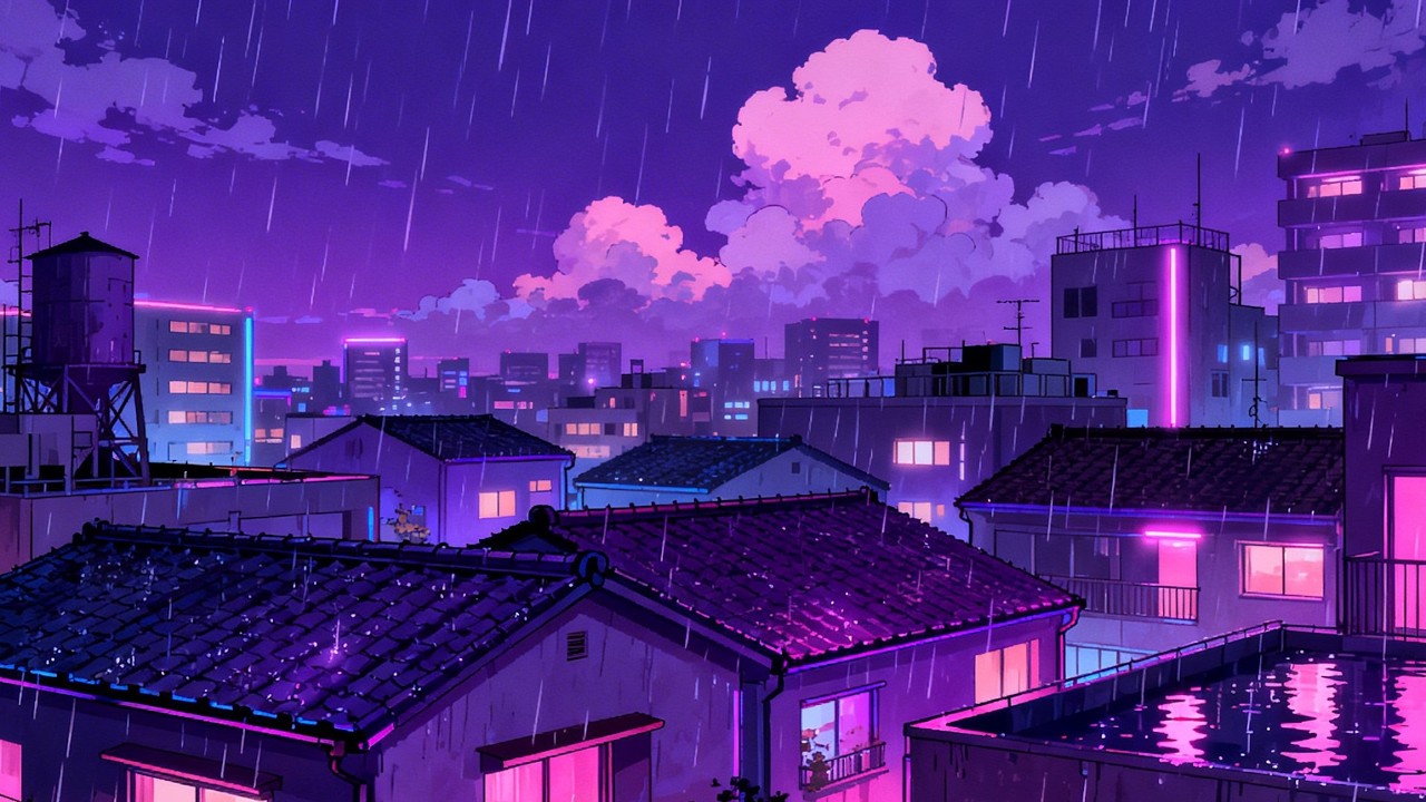 Quiet Japan Rain Lofi 🌙 Stress Relief Music for Sleep & Calm Nights