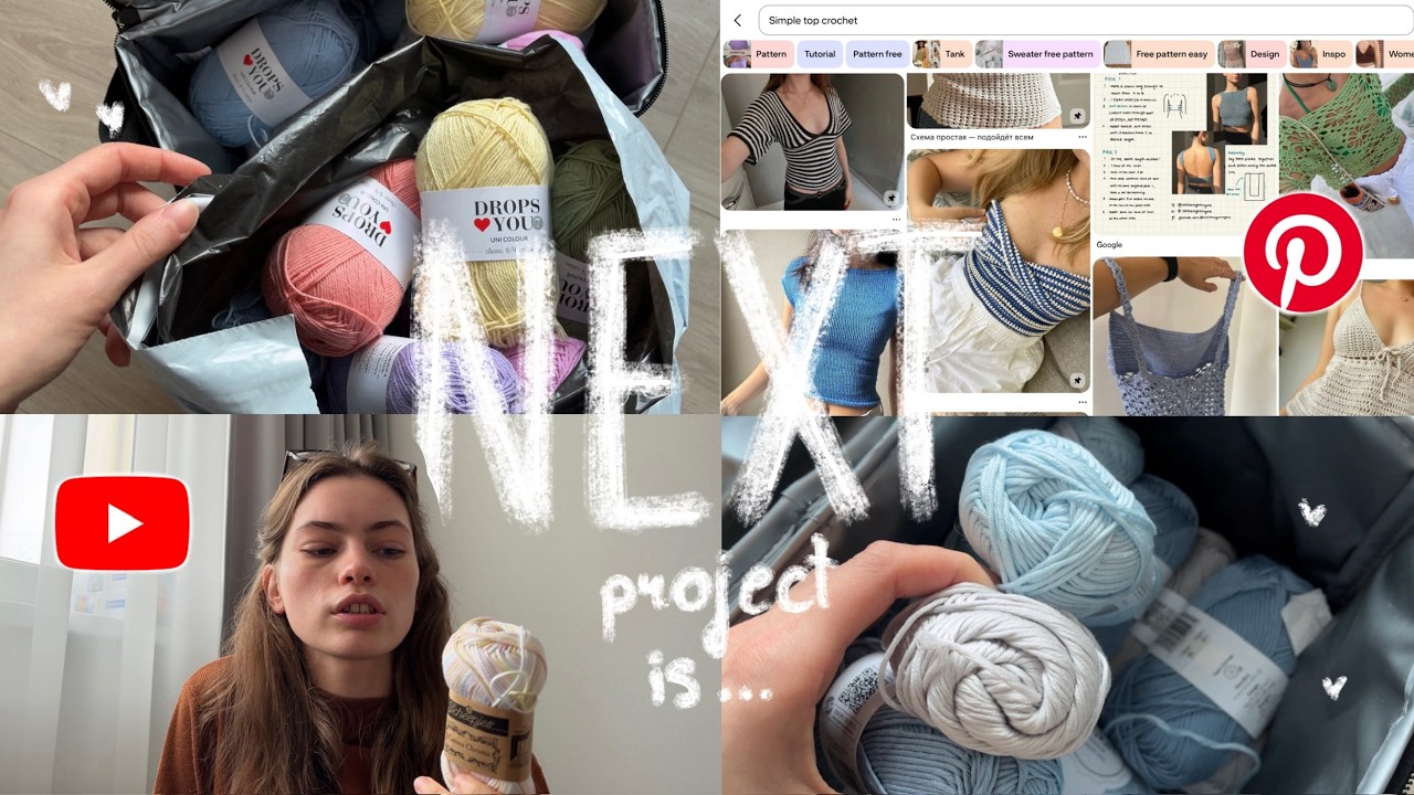 let’s pick out my next crochet project | which yarn to use + design of the top
