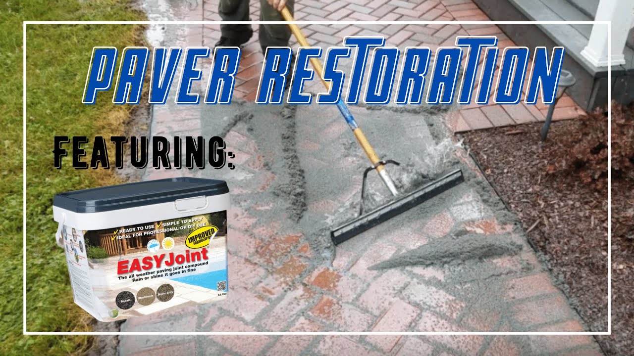 Paver Walkway Restoration using EASYJOINT Joint Sand