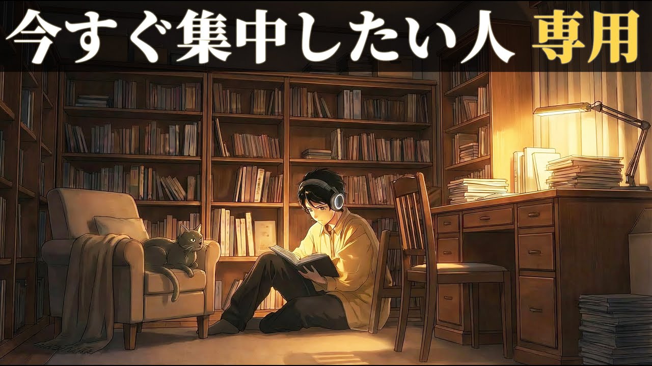勉強用BGM ｜1月 ラストスパート！最後まで本気出す！ 聴く集中音楽 / 長時間耐久 「ただひたすらに、目の前のことに没頭する」