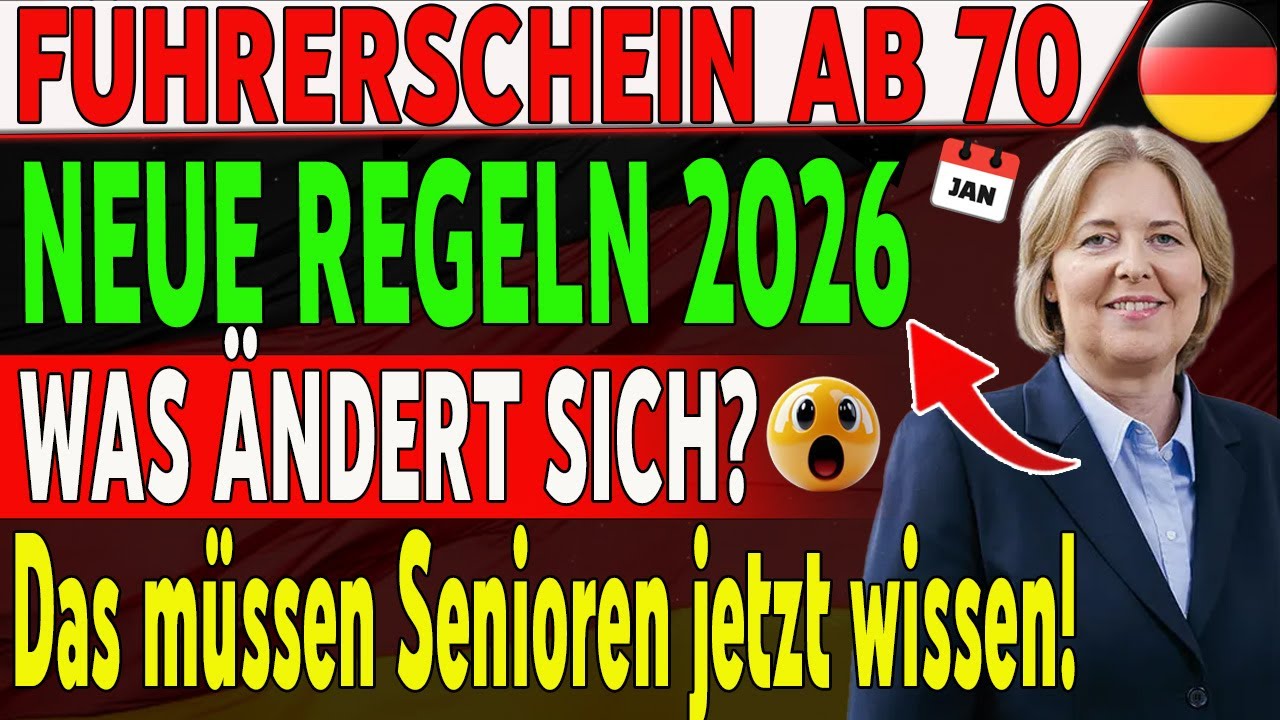 😱 Senioren aufgepasst! F&uuml;hrerschein ab 70: Das &auml;ndert sich 2026 wirklich!