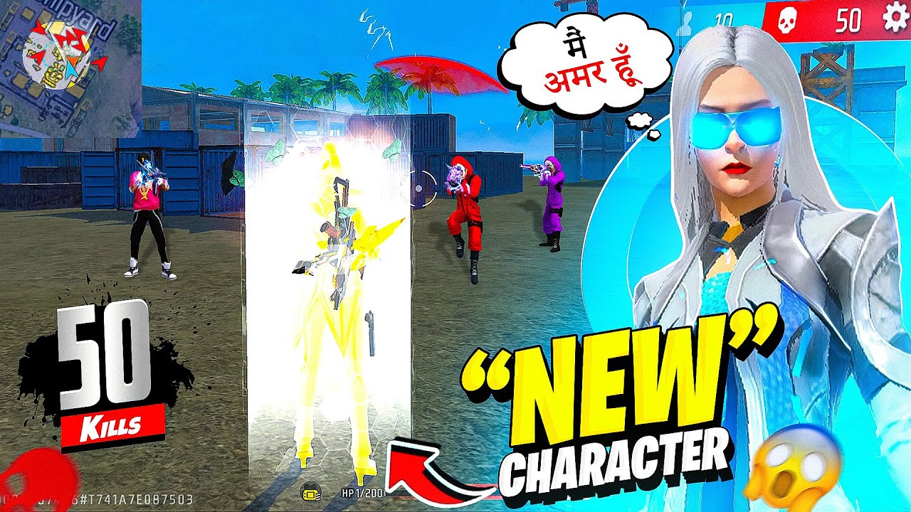 New Character SONIA is Fire🔥 50 Kills Challenge in Solo Vs Squad 😱 Free Fire Max