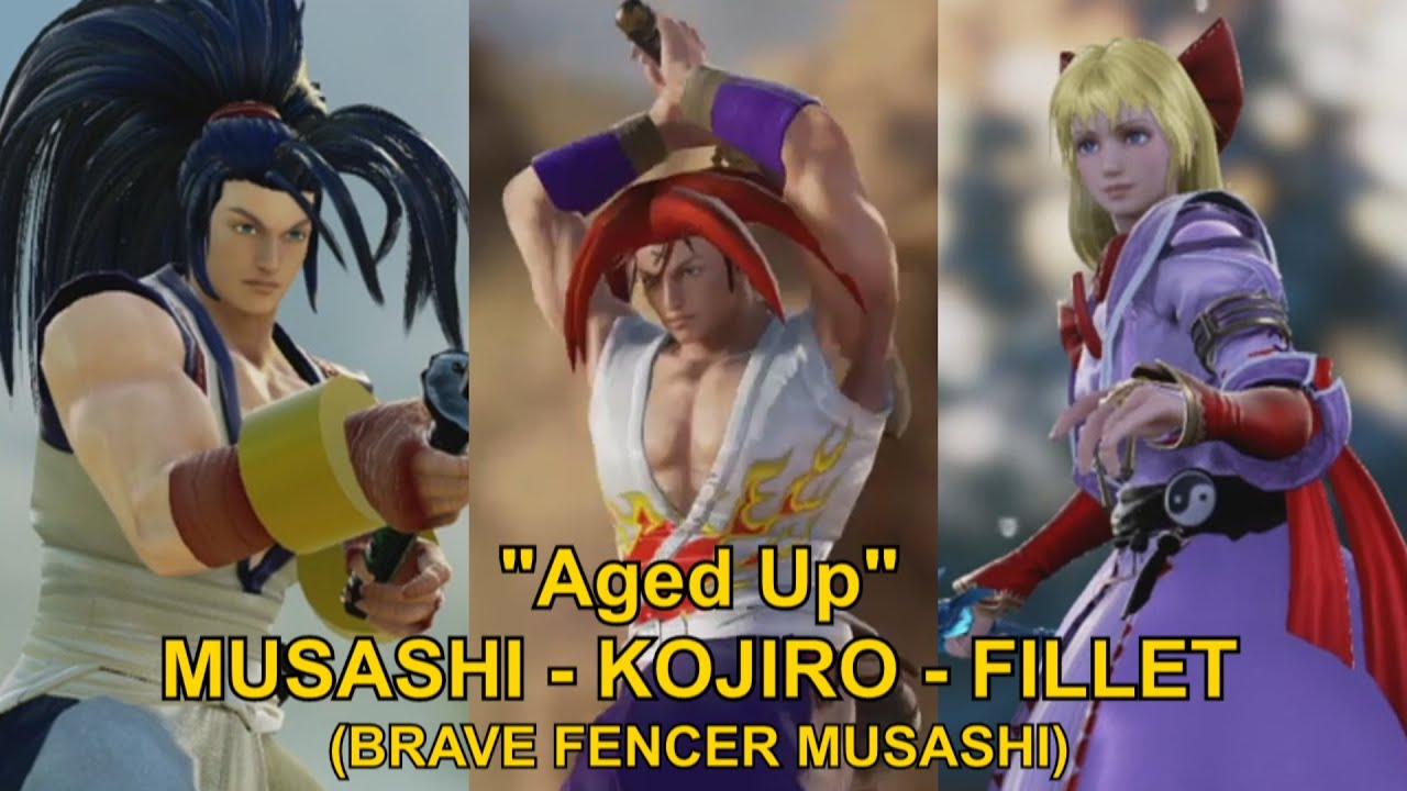 Viewer request Aged up Musashi, Kojiro and Princess Fillet from Brave Fencer Musashi in SC6