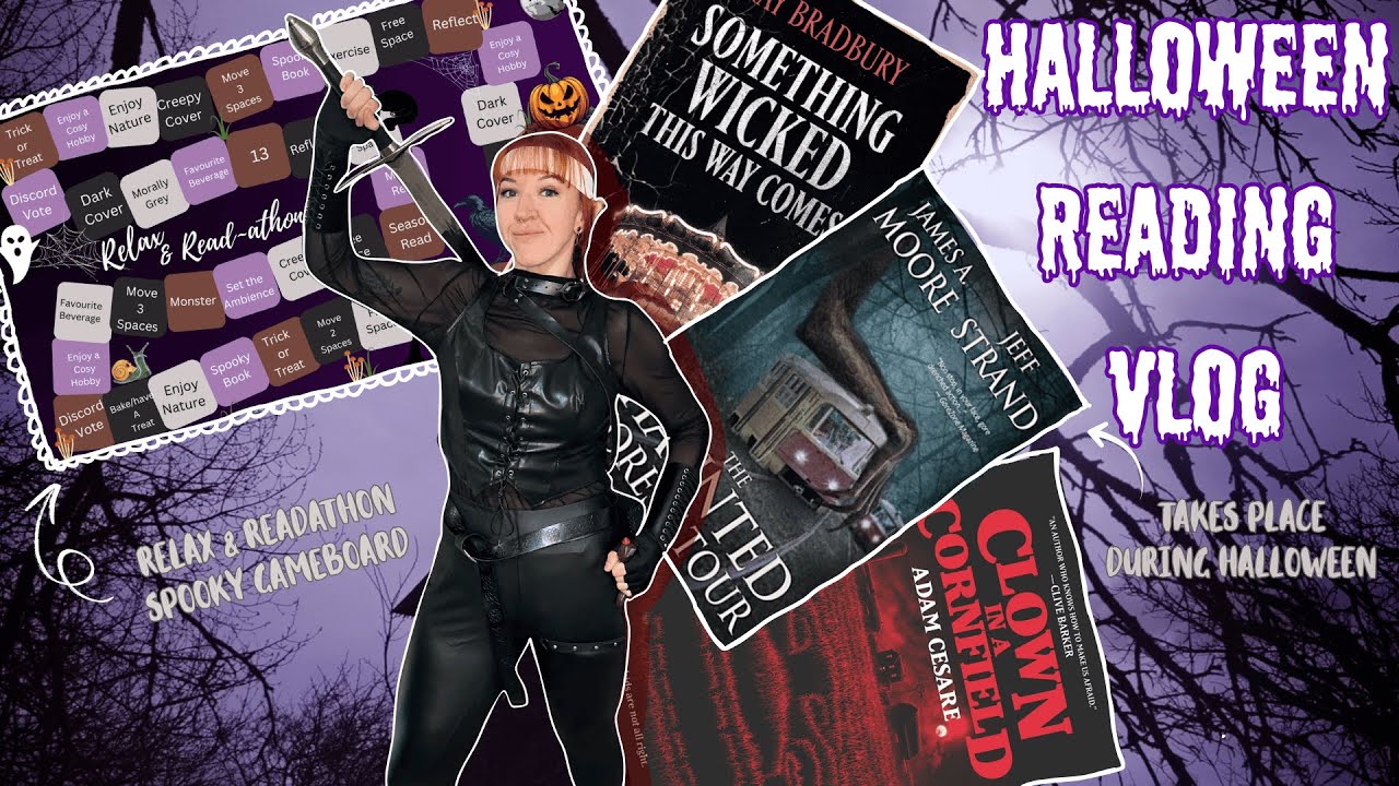 Reading books that take place on Halloween...or do they??  Reading Vlog feat. Relax&Readathon