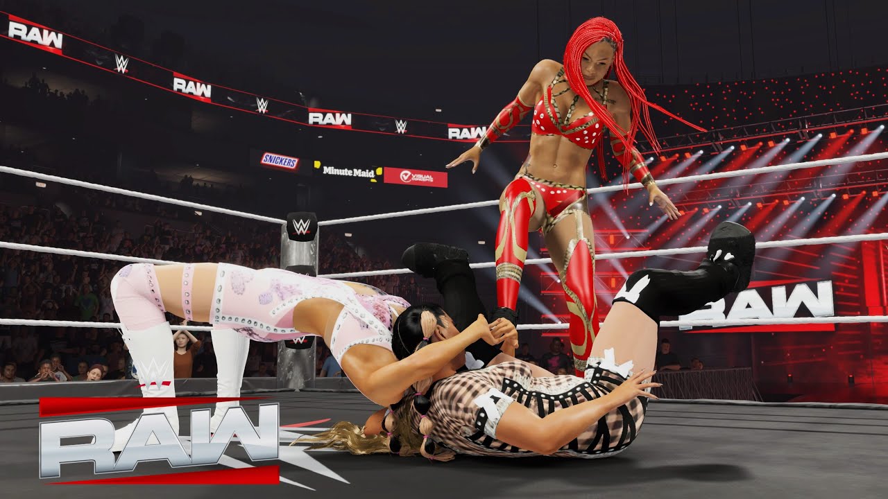WWE 2K25 RAW - MITB QUALIFYING MATCH - B-FAB VS MAXXINE DUPRI VS WENDY CHOO