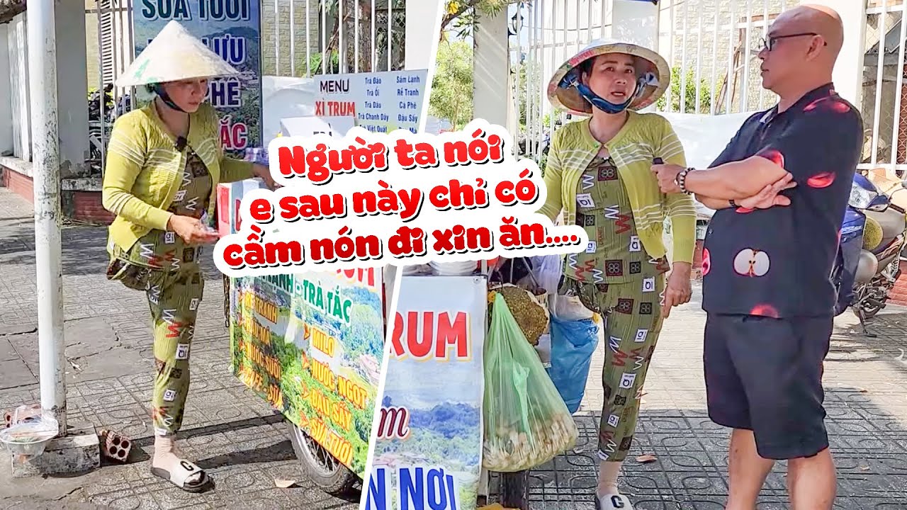 Tai nạn cướp đi 1 chân của chị Điệp nhưng chị vẫn kiên cường với xe dừa tắc nuôi 2 con trưởng thành