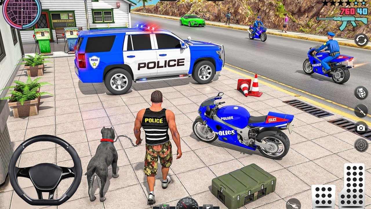 Police Car Chase Simulator 3D Game - Real Cop Cars Driving Simulator 2025 - Android Gameplay 