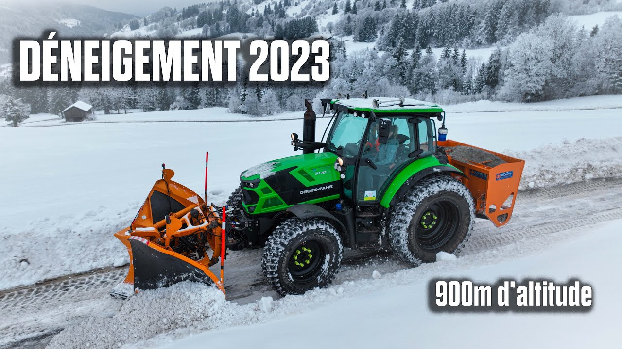 ❄ D&Eacute;NEIGEMENT / SNOWPLOWING 2023 : Deutz 6130 TTV ☃