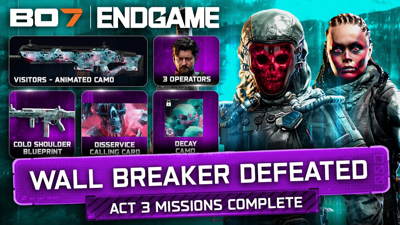 ПРОСТОЙ гайд на босса и глитч &laquo;Wall Breaker&raquo; в финале&hellip; (ВСЕ миссии и награды Акта 3) &mdash; Black Ops 7