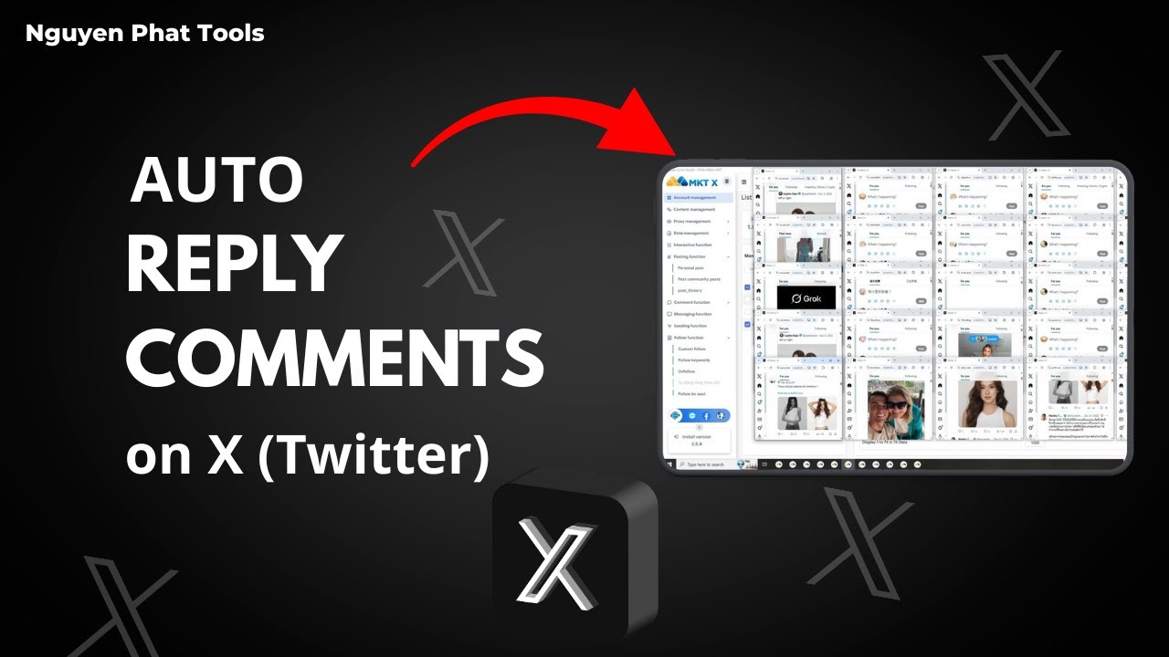 Как автоматически отвечать на комментарии в X (Twitter) с помощью MKT X | Twitter Bot