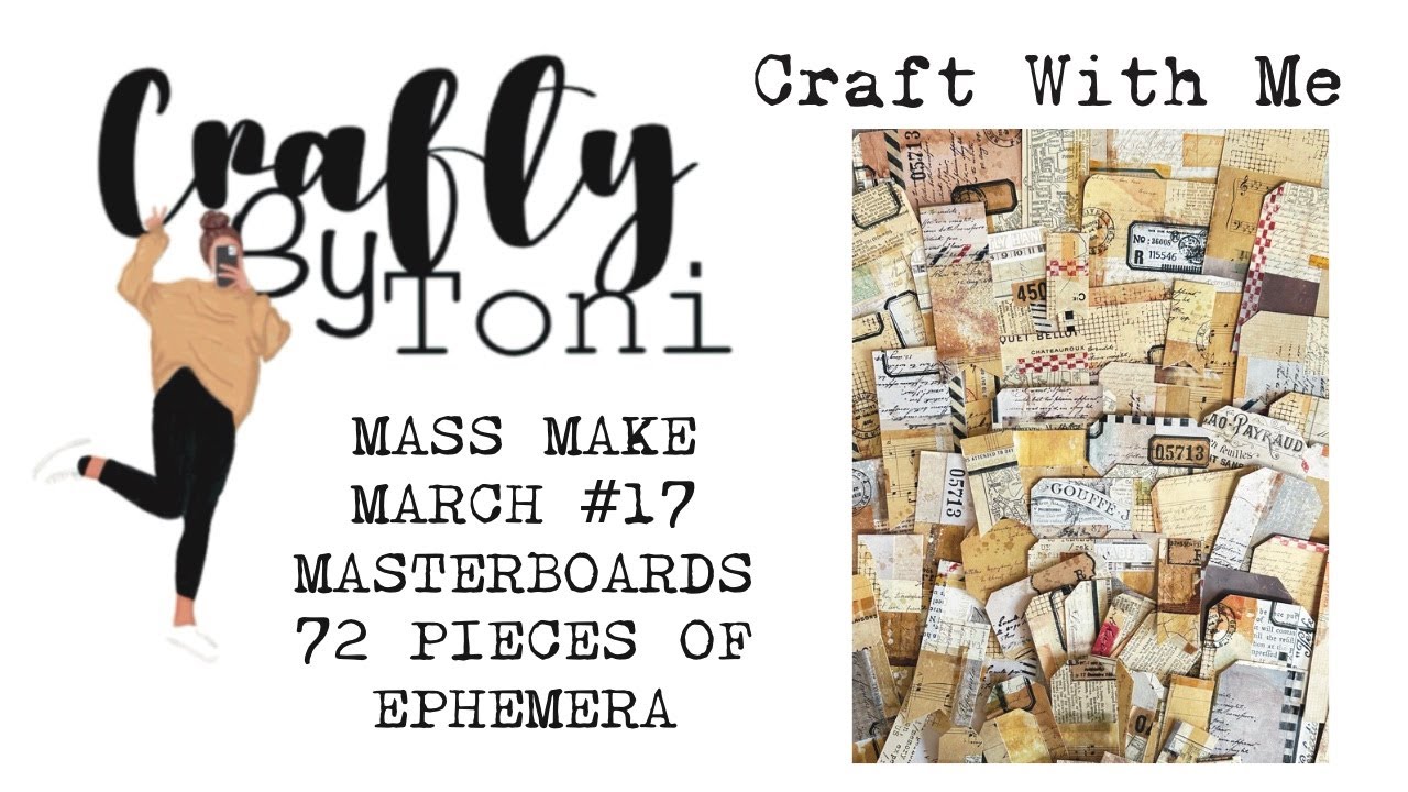 #craftwithme …MASS MAKE MARCH #17 MASTERBOARDS 72 PIECES #junkjournalideas #massmakemarch2025