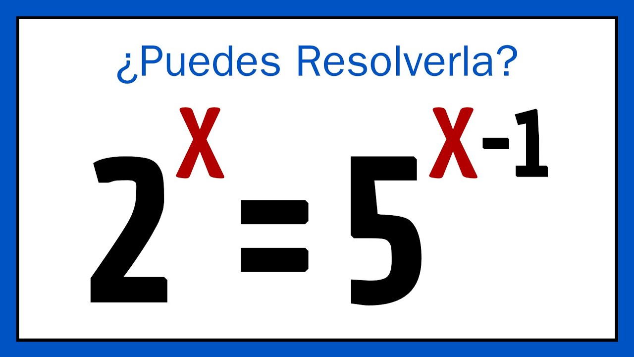 🔥 ECUACIÓN EXPONENCIAL con BASES DISTINTAS | ¿Sabes Resolverla? | Matemáticas Básicas