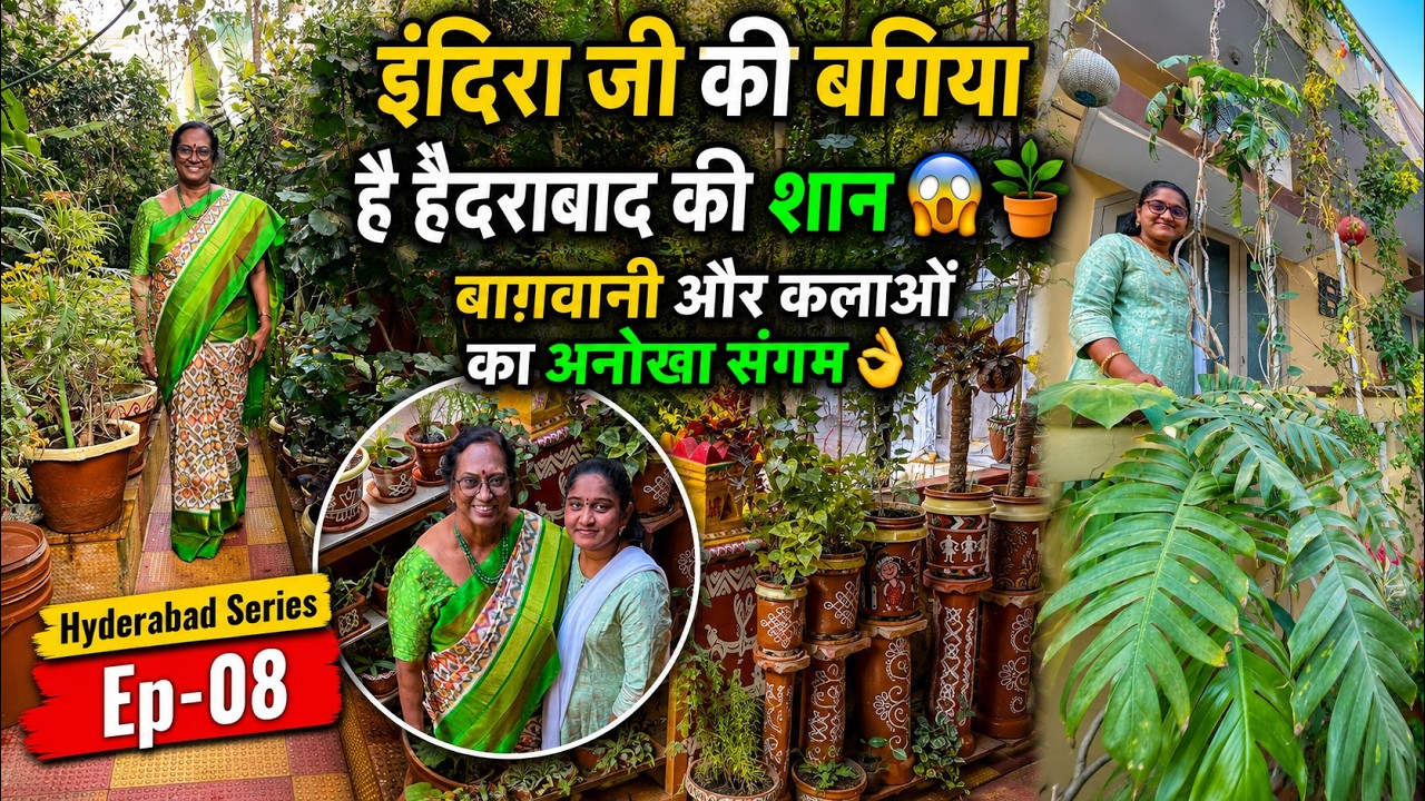 इंदिरा जी की बगिया है हैदराबाद की शान 😱🪴बाग़वानी और कलाओं का अनोखा संगम 👌 Hyderabad Series Ep-08
