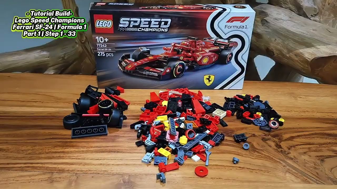 Perakitan | Lego Ferrari SF-24 F1® Race Car - 77242 | Speed Champions | Part 1 | Step 1&33