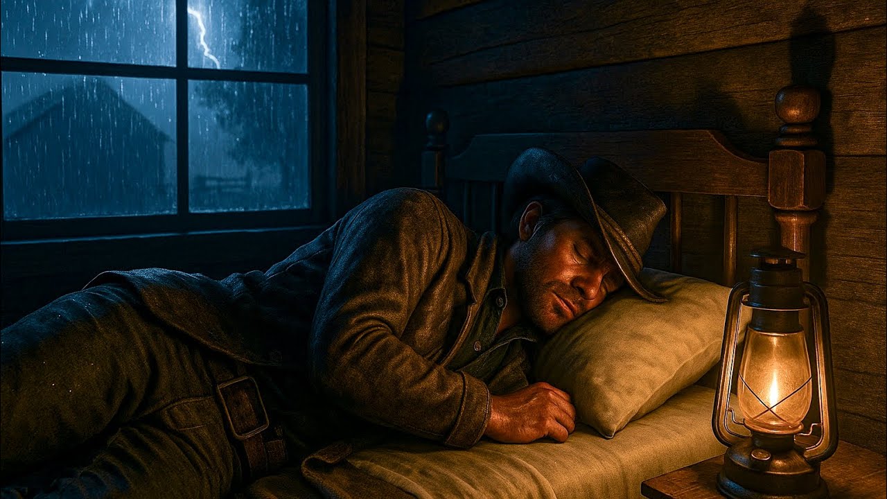 Arthur's Peaceful Shelter in a Warehouse on a Moody Night | RDR2 ASMR