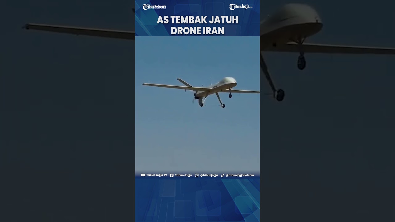 MILITER AS TEMBAK JATUH DRONE SHAHED 139 MILIK IRAN USAI DEKATI KAPAL INDUK DI LAUT ARAB 