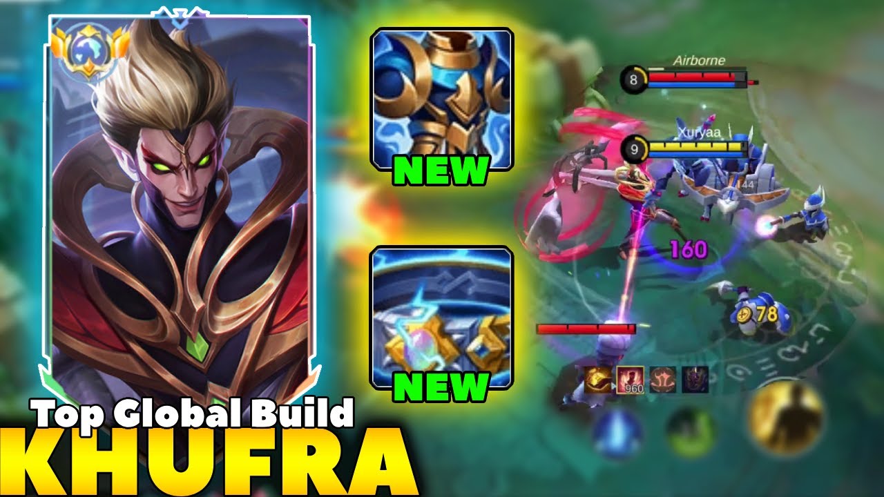 KHUFRA BEST TANK BUILD FULL MAP ROTATION KHUFRA TAKE NEW ITEM KHUFRA COUNTER? - MLBB KHUFRA GAMEPLAY